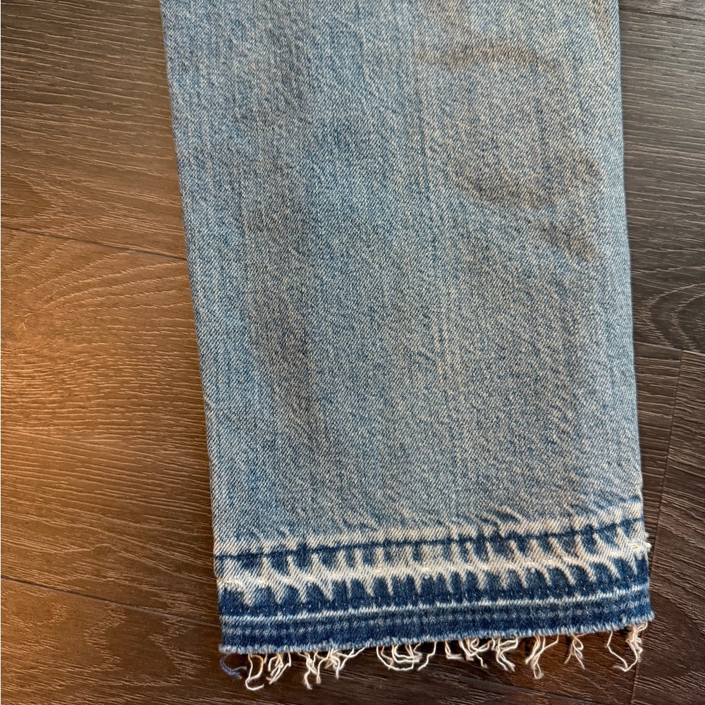 Abercrombie & Fitch Floral Embroidered Blue Jeans - Picture 5 of 6